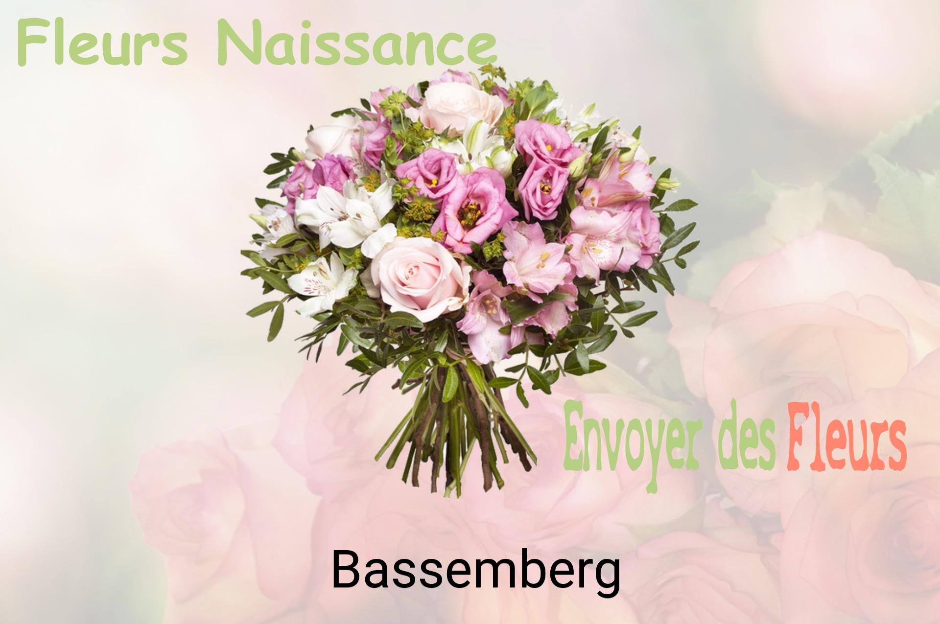 Bouquet de fleurs de naissance livré à Bassemberg